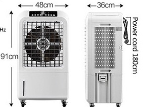 150W 220V 산업용 물 공기 냉각기 7.5H 원격 제어 타이머 에어컨